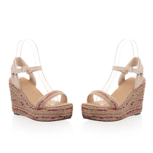 Sandalias de Cuña Boho Chic - Estilo Étnico para Mujer - Image 3