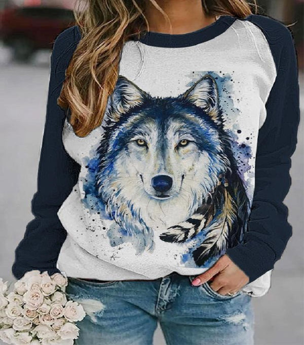 Sudadera Étnica con Estampado Geométrico Occidental