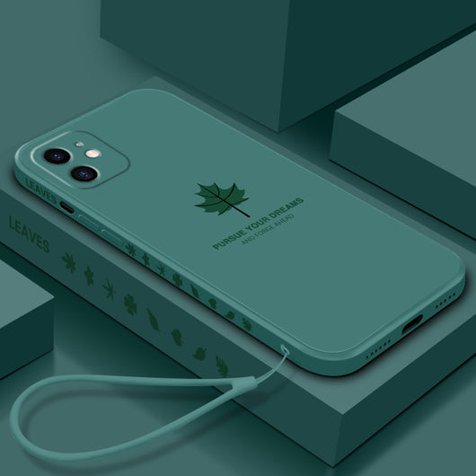 Funda Protectora Cubo Rubik con Correa TPU Líquido Diseño Hoja de Arce - Image 3