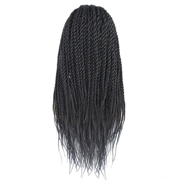 Peluca de Encaje Frontal Fibra Química - Trenzas Rock y Dirty