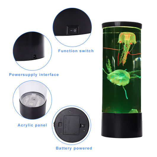 Lámpara LED Medusa Cambia Colores - Acuario Iluminado Relajante - Image 9