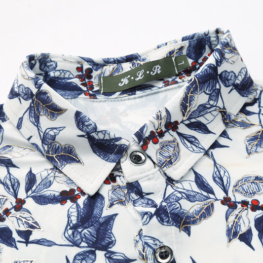 Camisa de Verano Manga Corta para Hombre Talla Grande - Image 2