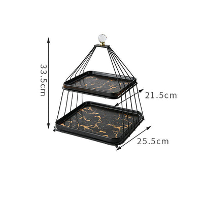 Soporte de Tres Pisos para Pasteles y Postres en Cerámica - Image 6