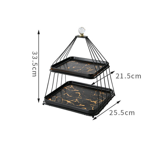 Soporte de Tres Pisos para Pasteles y Postres en Cerámica - Image 6