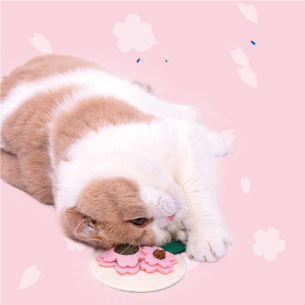 Juguete Dental para Gatos con Catnip y Sakura - Limpiador de Dientes Felino