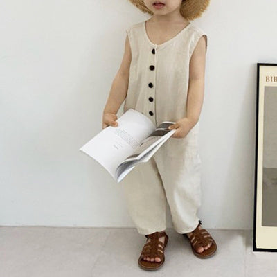 Jumpsuit Infantil Estilo Coreano - Mono Casual Chic para Niños y Niñas