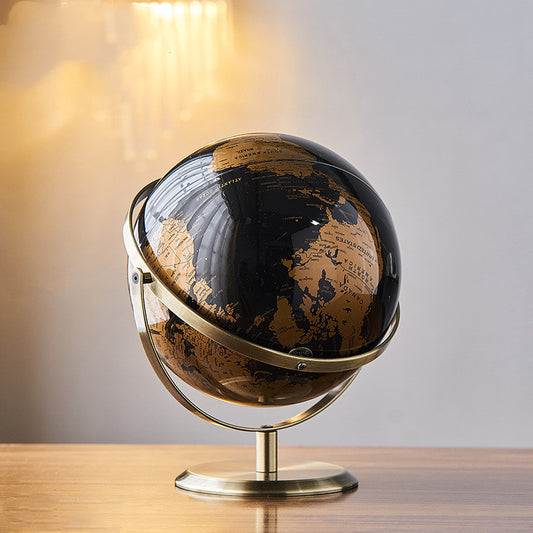 Globo Terráqueo Giratorio con Soporte para Decoración