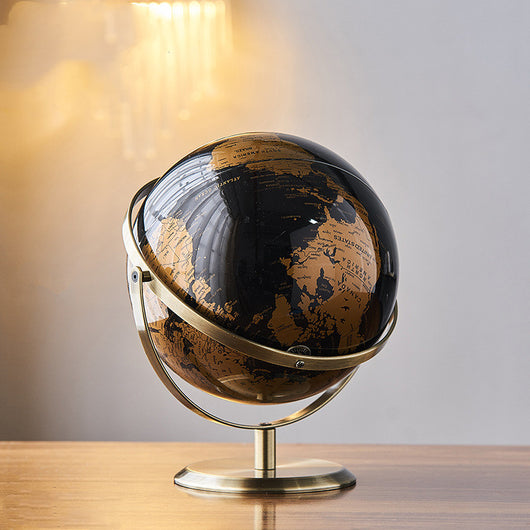 Globo Terráqueo Giratorio con Soporte para Decoración