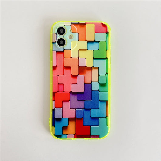 Funda Móvil con Bloques de Construcción y Amortiguación por Aire - Image 12