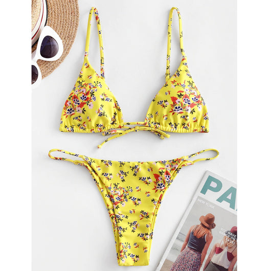 Bikini Halter Tie Dye con Diseño Anudado - Image 14