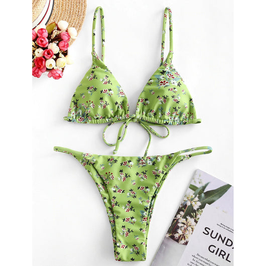 Bikini Halter Tie Dye con Diseño Anudado - Image 13