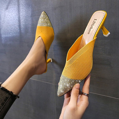 Sandalias de Tacón Stiletto Tejidas con Punta Afilada - Elegancia y Comodidad - Image 10