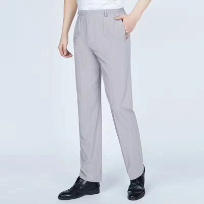 Pantalones Casuales Hombre Cintura Elástica Ajuste Relajado - Image 8