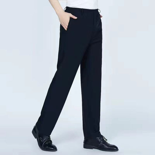 Pantalones Casuales Hombre Cintura Elástica Ajuste Relajado - Image 2
