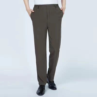 Pantalones Casuales Hombre Cintura Elástica Ajuste Relajado - Image 5