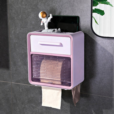 Dispensador Organizador de Papel Higiénico Impermeable con Estantes - Image 9