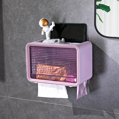 Dispensador Organizador de Papel Higiénico Impermeable con Estantes - Image 2
