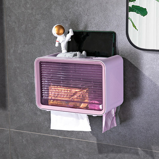 Dispensador Organizador de Papel Higiénico Impermeable con Estantes - Image 2