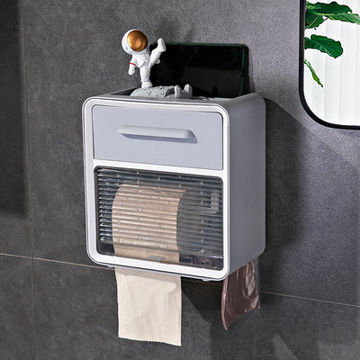 Dispensador Organizador de Papel Higiénico Impermeable con Estantes - Image 7
