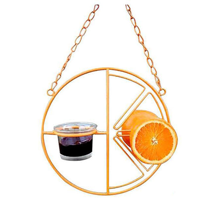 Comedero para Pájaros Oriole con Dispensador de Jalea y Frutas - Colgante Metálico para Jardín - Image 8
