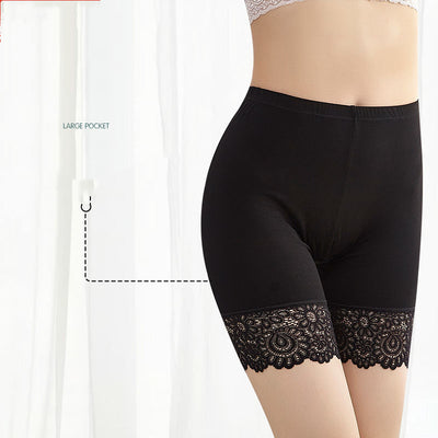Pantalones de Cintura Alta con Encaje, Resistentes al Desvanecimiento - Image 10