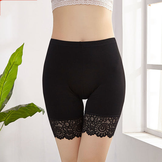 Pantalones de Cintura Alta con Encaje, Resistentes al Desvanecimiento