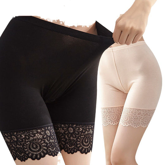 Pantalones de Cintura Alta con Encaje, Resistentes al Desvanecimiento - Image 4