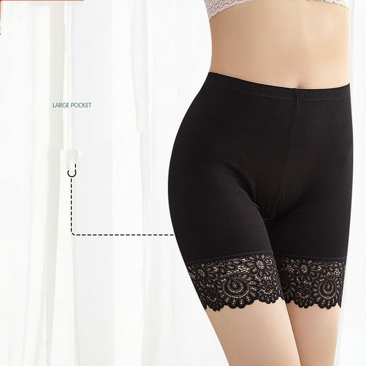 Pantalones de Cintura Alta con Encaje, Resistentes al Desvanecimiento - Image 5