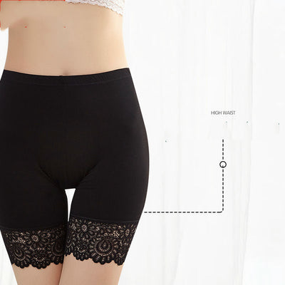 Pantalones de Cintura Alta con Encaje, Resistentes al Desvanecimiento - Image 6