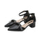 Sandalias Hada Talla Grande con Punta Afilada y Hebilla