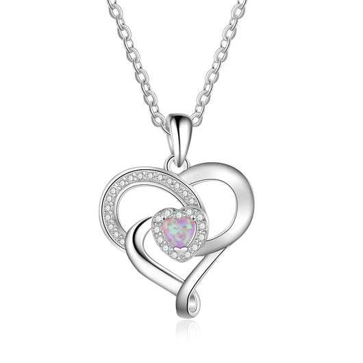 Collar de Plata con Dije de Corazón Personalizado - Image 9