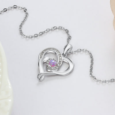 Collar de Plata con Dije de Corazón Personalizado - Image 10