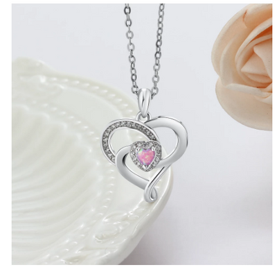 Collar de Plata con Dije de Corazón Personalizado - Image 8