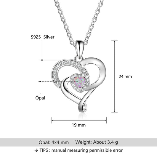 Collar de Plata con Dije de Corazón Personalizado - Image 5