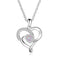 Plateado Necklace Personalized Fashion Heart Pendant Plateado