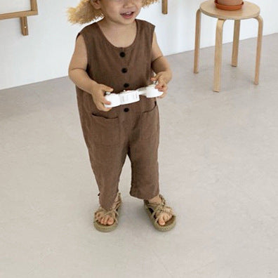 Jumpsuit Infantil Estilo Coreano - Mono Casual Chic para Niños y Niñas - Image 6