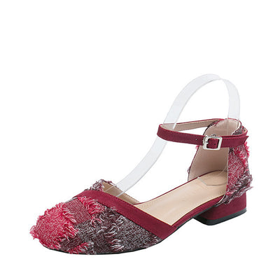Zapatos Planos para Mujer con Tira al Tobillo y Tacón Bajo Dorsay - Image 10