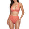 Bikini Dividido de Color Sólido para Mujer - Diseño Sexy y Moderno