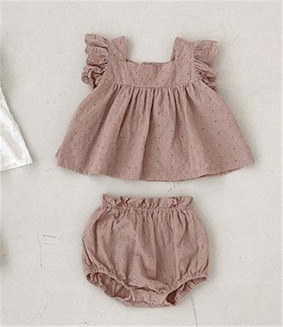 Conjunto de Dos Piezas con Encaje para Bebé Niña - Image 9