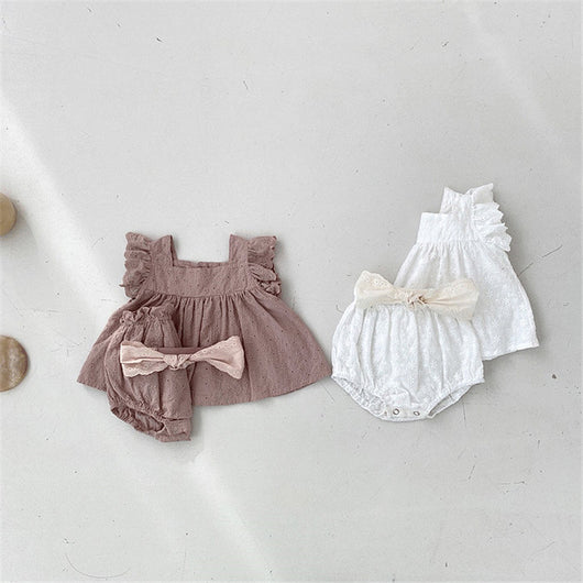 Conjunto de Dos Piezas con Encaje para Bebé Niña - Image 4