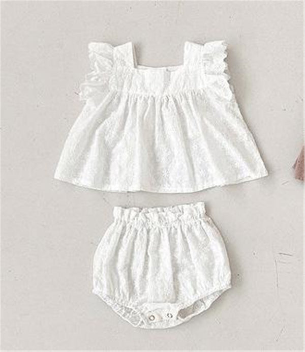 Conjunto de Dos Piezas con Encaje para Bebé Niña - Image 5
