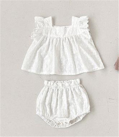 Conjunto de Dos Piezas con Encaje para Bebé Niña - Image 5