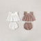 Conjunto de Dos Piezas con Encaje para Bebé Niña