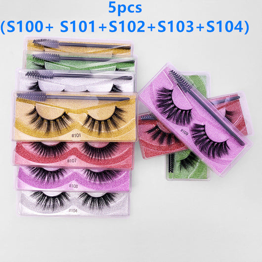 Pestañas Postizas 3D de Visón Sintético - Set de 1 Par con Aplicador - Image 10