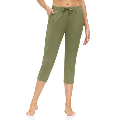 Pantalones Yoga Ajustados con Bolsillos - Cintura Baja Capri - Image 17