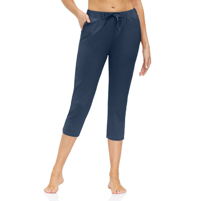 Pantalones Yoga Ajustados con Bolsillos - Cintura Baja Capri - Image 15