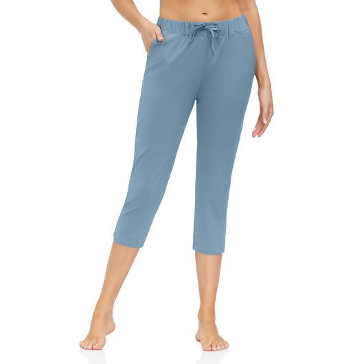 Pantalones Yoga Ajustados con Bolsillos - Cintura Baja Capri - Image 5