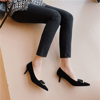 Zapatos de Tacón Stiletto con Plantilla de Piel de Oveja - Punta Afilada para Mujer - Image 10