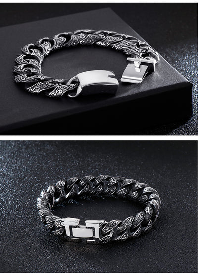 Pulsera de Eslabones Punk Acero Inoxidable - Image 3