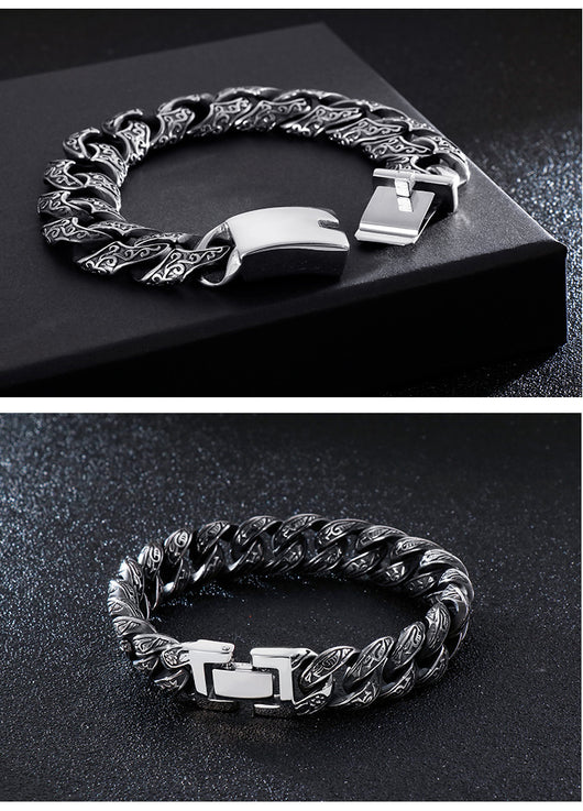 Pulsera de Eslabones Punk Acero Inoxidable - Image 3
